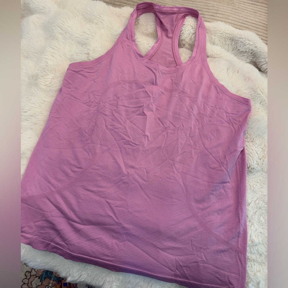 Lululemon Pink Racerback swiftly Tank Top